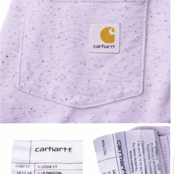 Carhartt Light Purple Speckled Pocket Tee - Picture 2 of 3